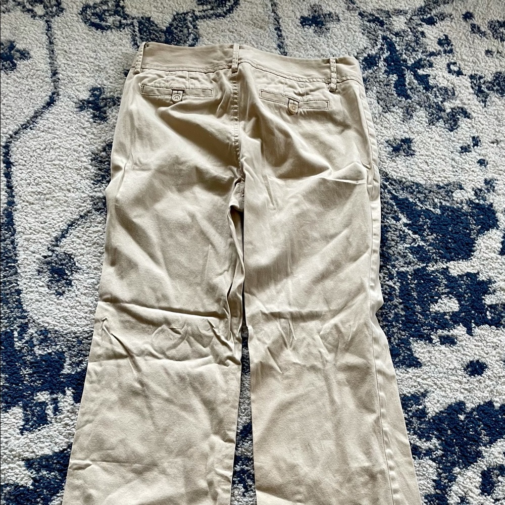 Banana Republic Martin Fit Wide Flare Khaki
